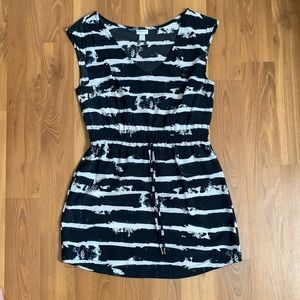 Dynamite Dress, beach cover-up. Nautical print, size S